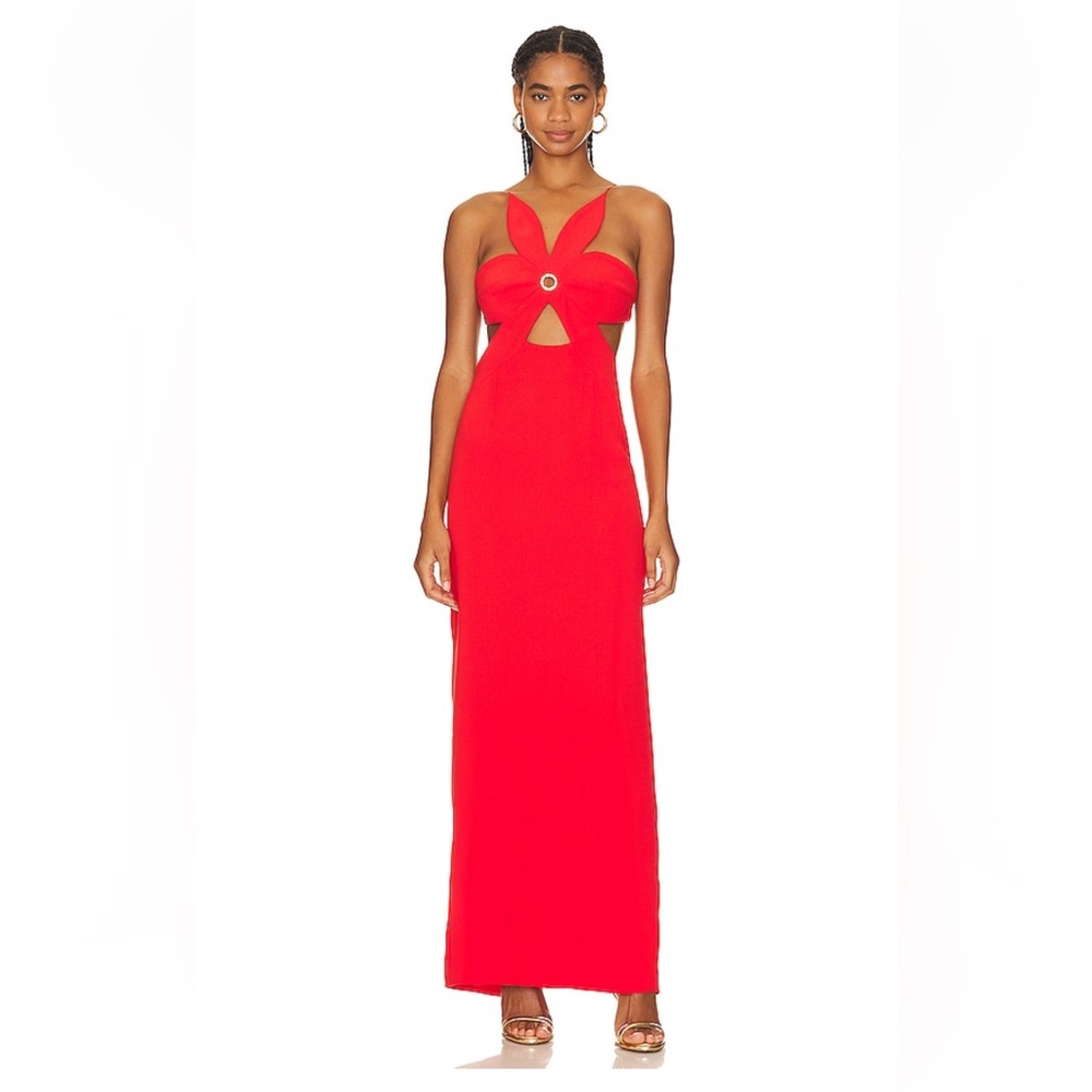 Ronny Kobo Raiza Dress in Tomato